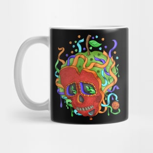 Poison Apple - Día De Los Muertos - Cute skull apple - Apple Lover Mug